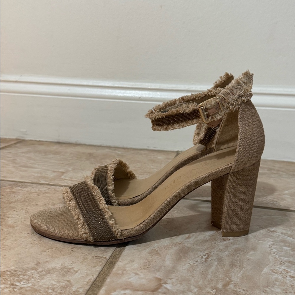 Women's Beige Heeled Sandals Stuart Weitzman